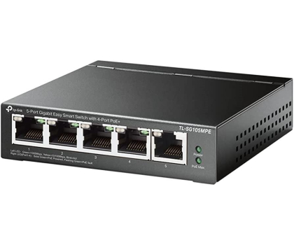 Switch TP-Link 5p TL-SG105MPE (5x10/100/1000Mbit, 4xPoE+)